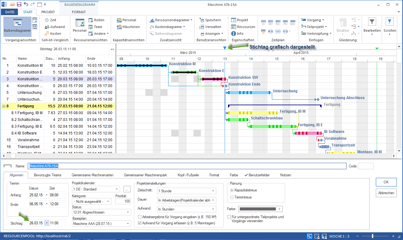 Projektplan Steuern