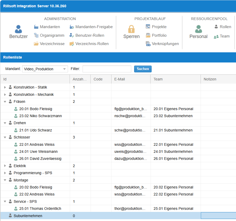 Ressourcenpool-Verwaltung im Integration Server