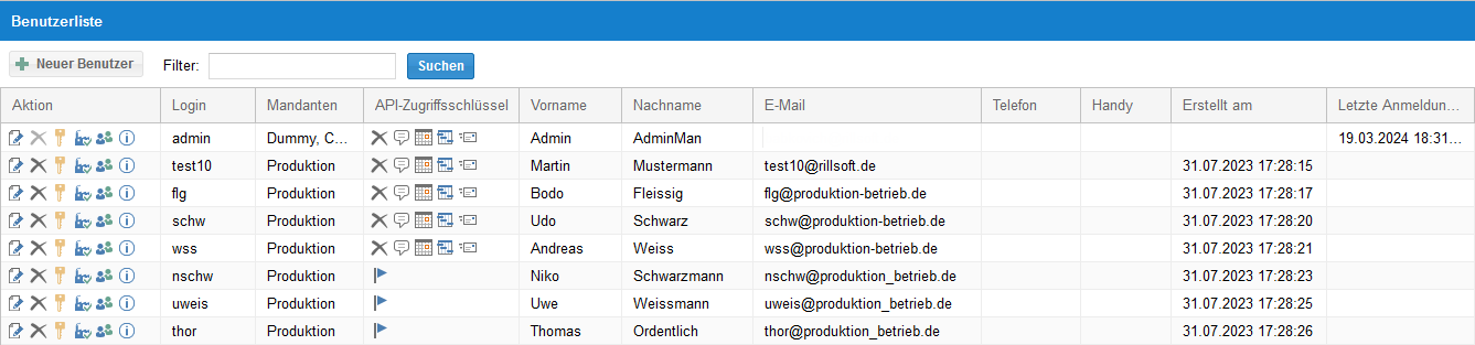 Benutzerverwaltung im Integration Server